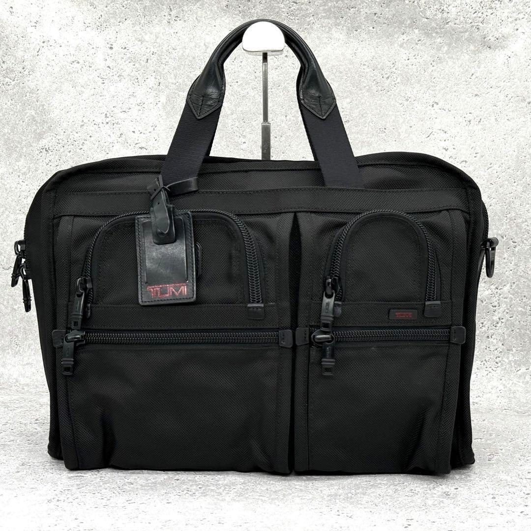 TUMI Alpha Briefcase Business Bag Black 2WAY