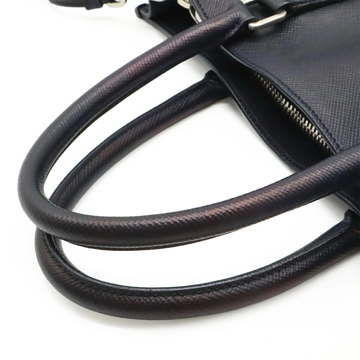 PRADA Triangle Logo Saffiano Tote Bag 2Way Shoulder Bag Crossbody