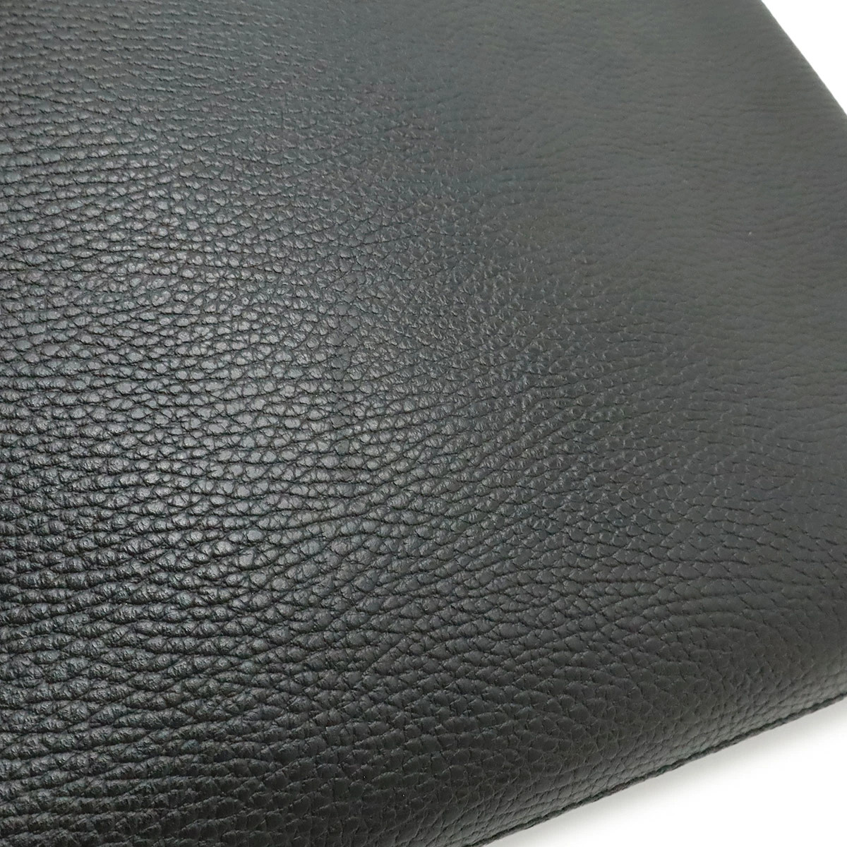 Gucci Cosmopolis clutch bag leather black silver hardware 387075 Used