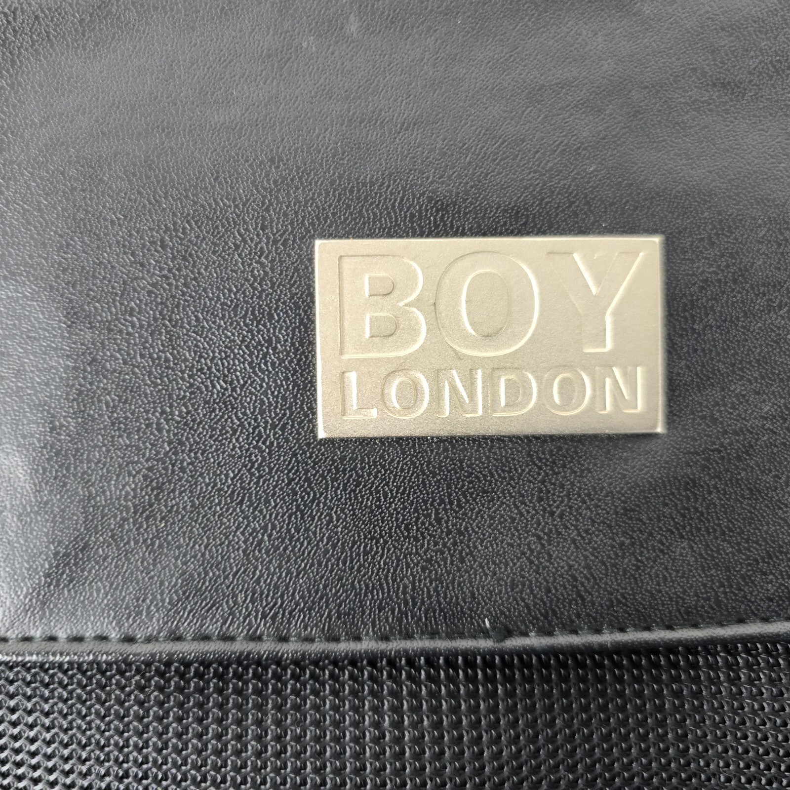 Boy London Briefcase , New Without Tags ,faux Leather, Metal Chain Handle.