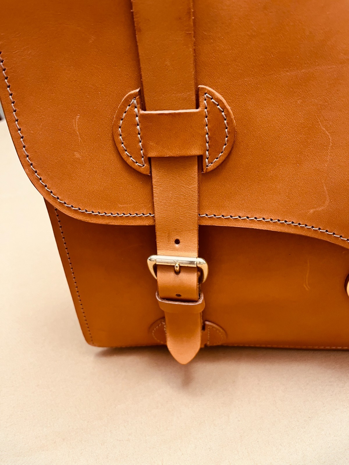 STEPHEN BROOKS English Tan Bridle Leather Briefcase / Portfolio / Satchel – USA
