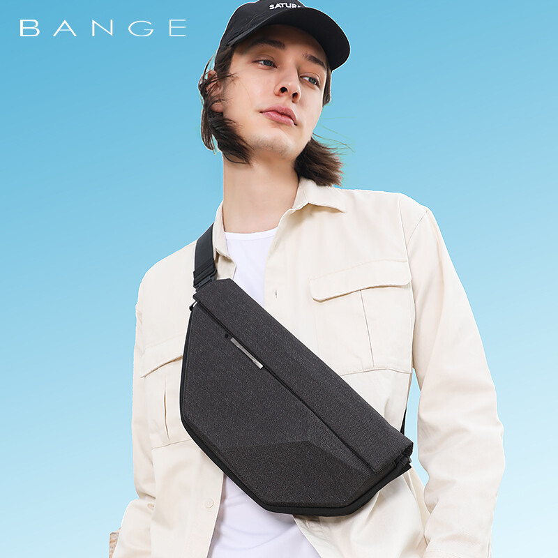 BANGE Casual Business Crossbody Shoulder Men Waterproof Travel Sling Chest Bag