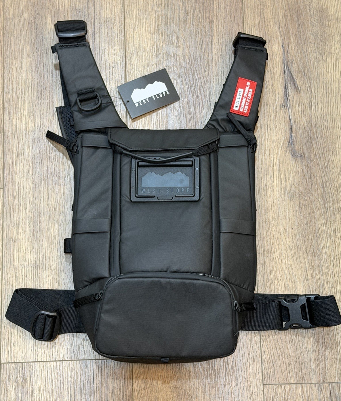 New West Slope Gear Pro-180X Chest Pack Black Outdoors Ski Snowboard Hiking
