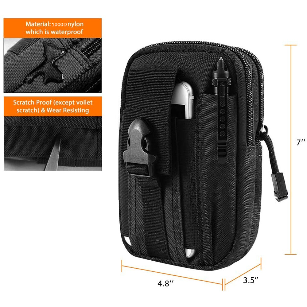 Tactical Waist Fanny Pack Belt Bag Phone Pouch Military Outdoor Camping Hiking