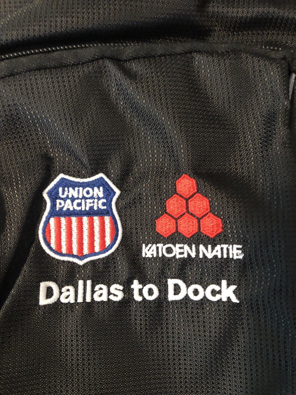 Leed’s Checkmate Union Pacific Railroad Embroidered Black Corporate Backpack