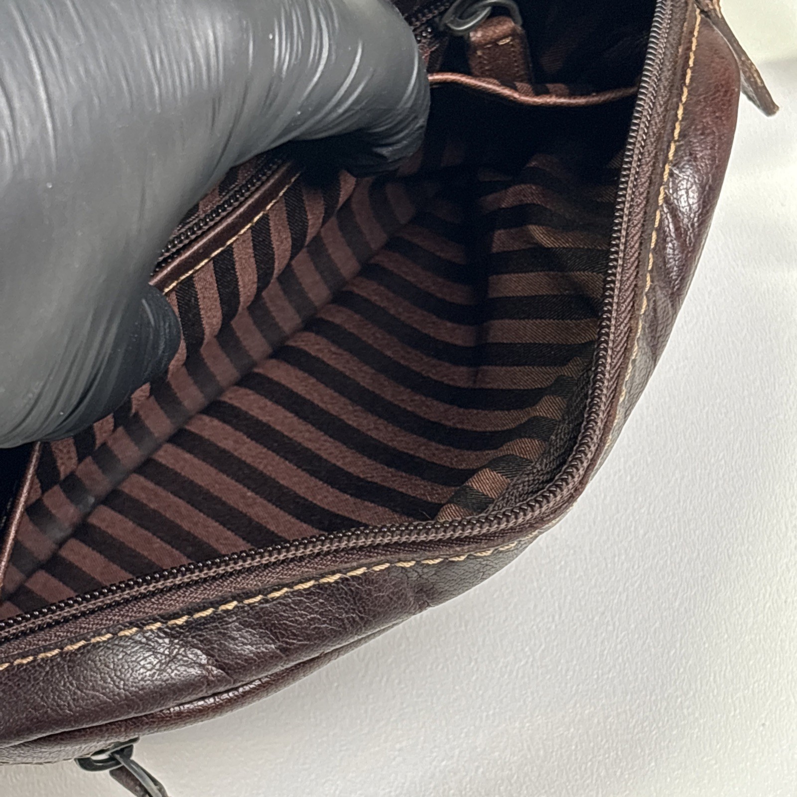 Jack Georges Voyager Brown Buffalo Fine Leather Belt Bag #7109 UNISEX