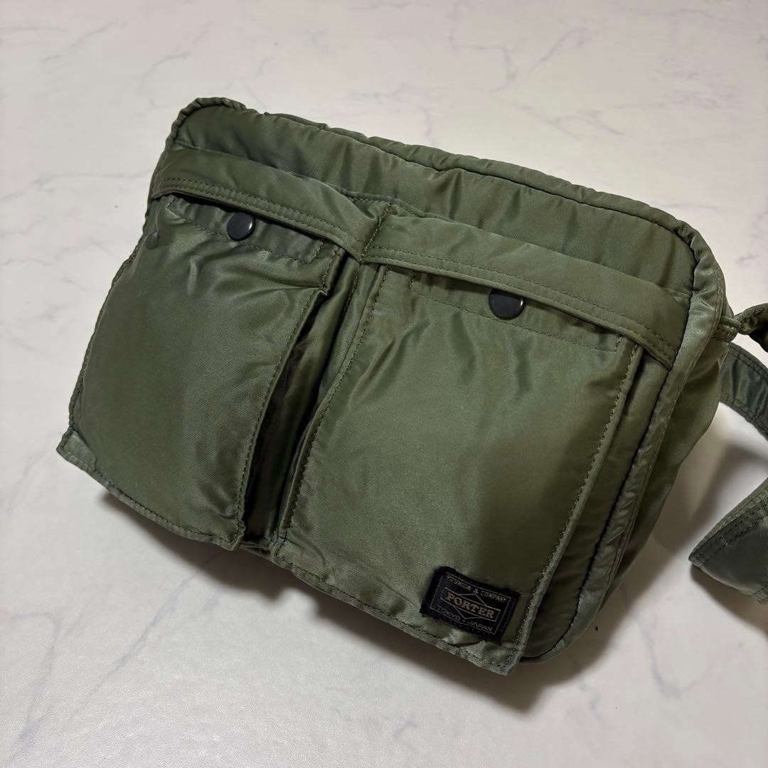 PORTER YOSHIDA TANKER Shoulder Bag Sage green Japan Authentic