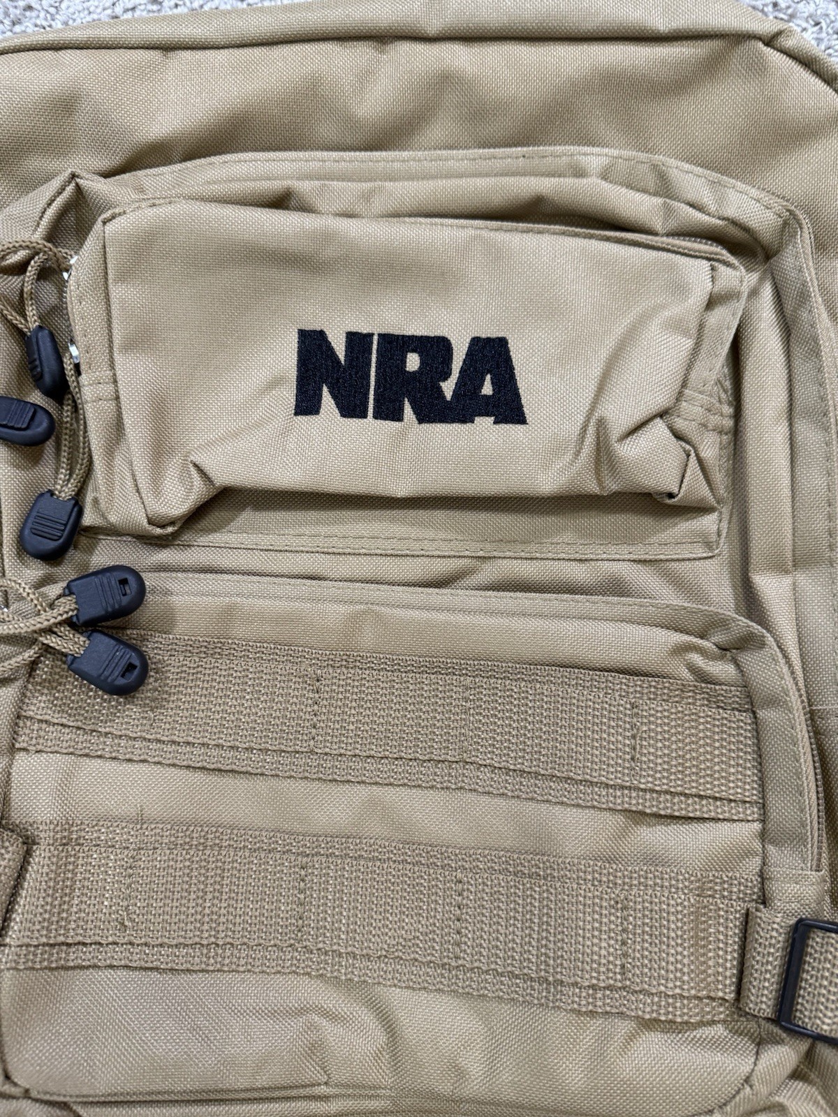 NRA Tactical Backpack Range Hunting Bag Storage Bag Desert Tan Khaki Military