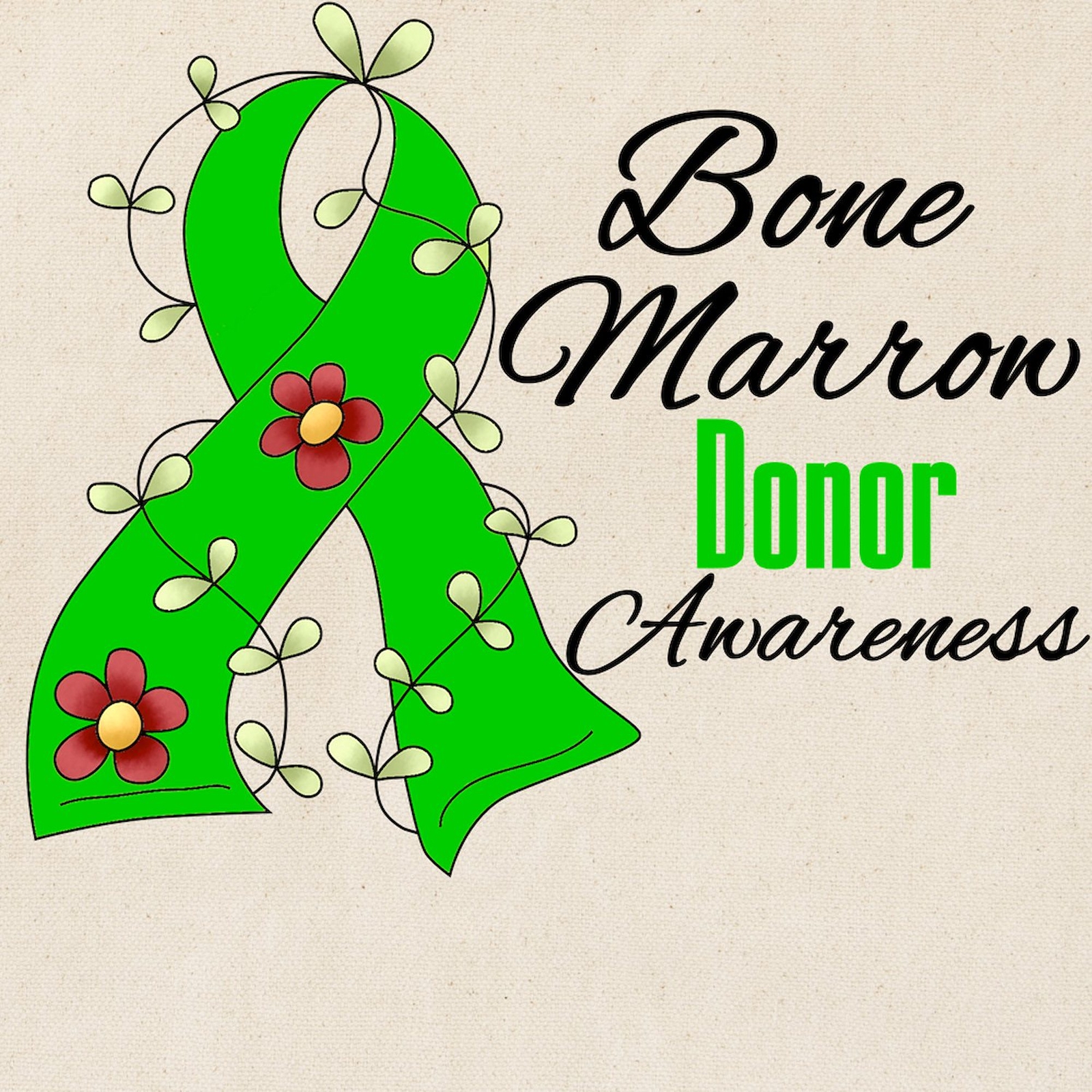 CafePress Bone Marrow Donor Awareness Tote Bag (415408423)