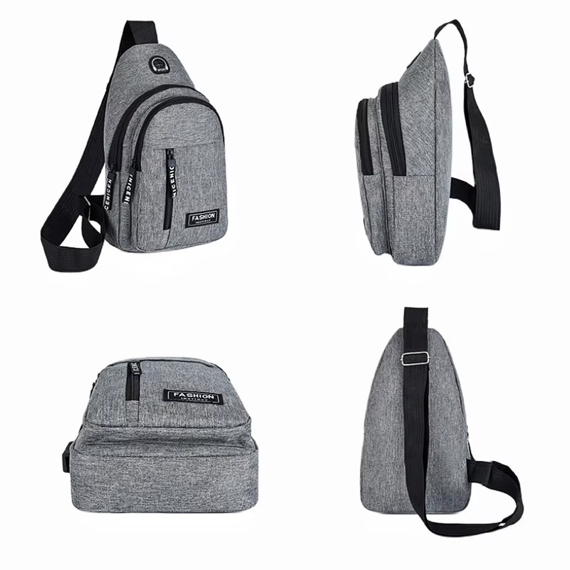 2025 New Multifunctional Chest Bag Men’S Fashion Trend Oxford Cloth Shoulder Bag