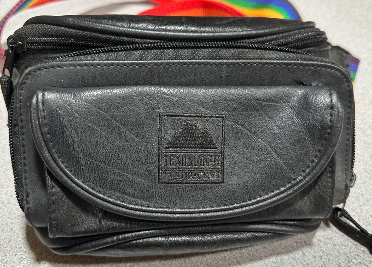 Trailmaker Fanny Pack Waist Bag Rainbow Faux Leather Pride LGBTQ NWOT