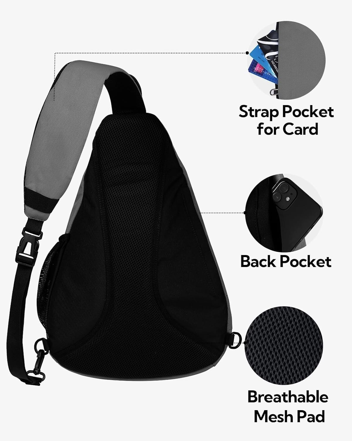 Water-Repellent Cross Chest Side Pack: Durable Solution for Active Lifestyles
