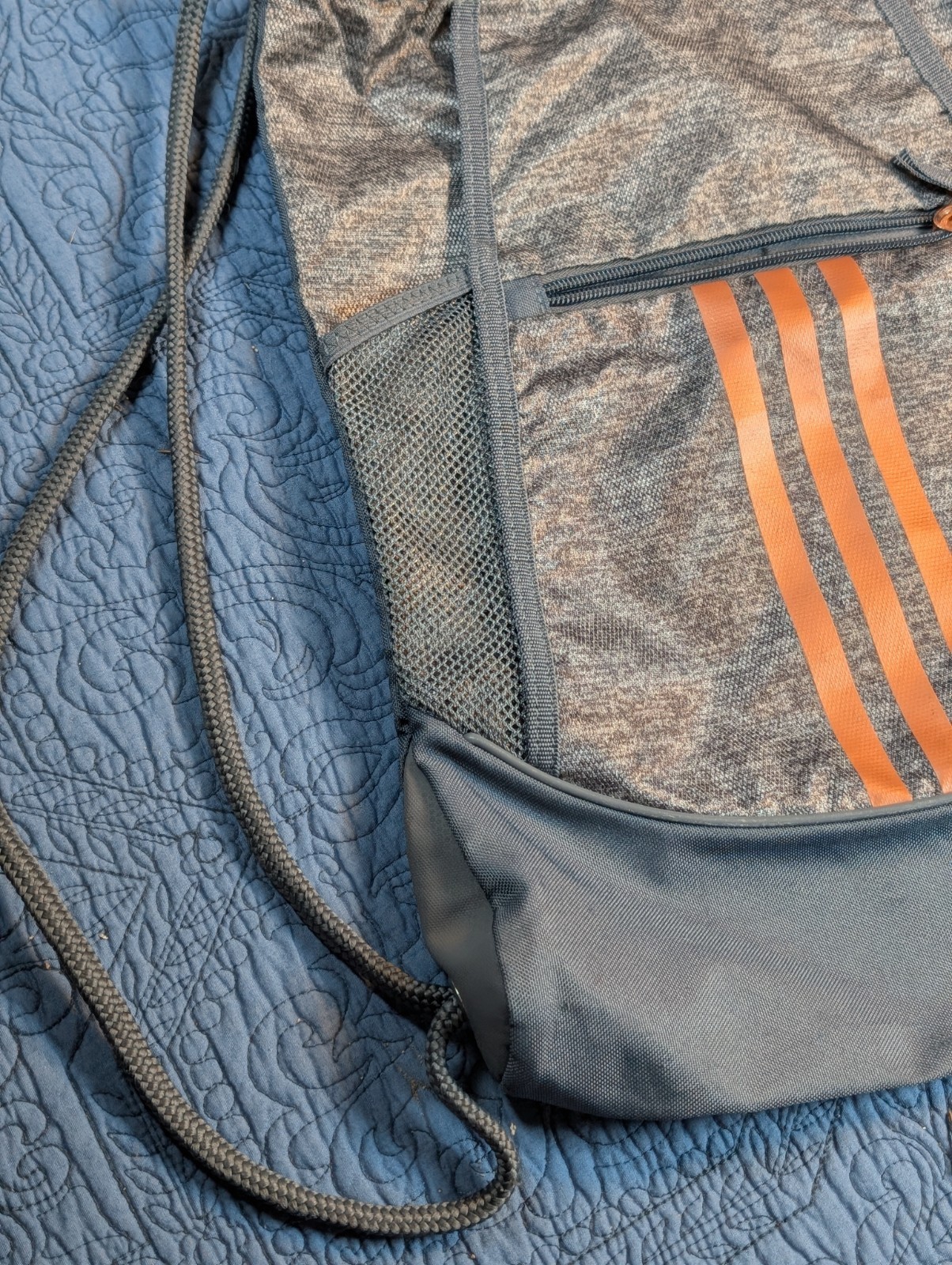 adidas Alliance II Sackpack Drawstring Bag in Jersey Onix Grey/Rose Gold