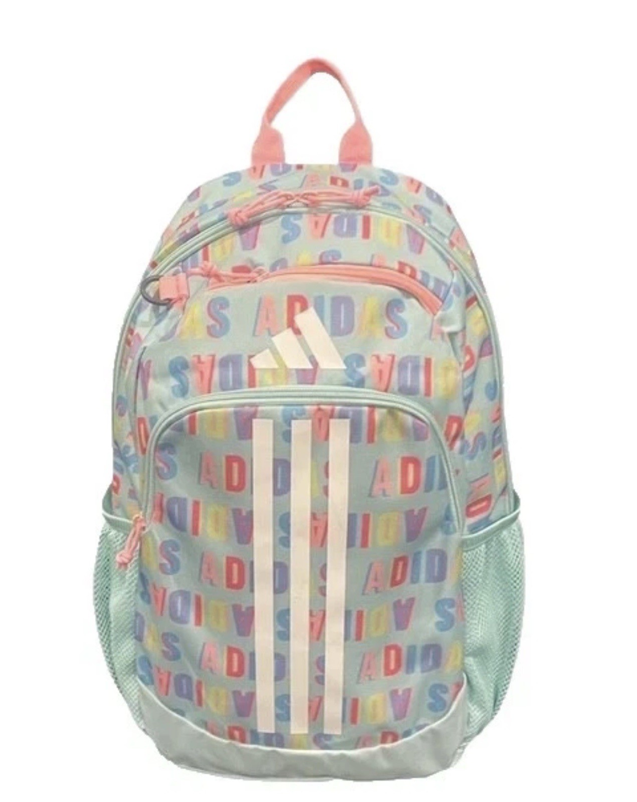 ADIDAS BTS Originator Backpack Unisex Semi Flash Aqua Pink Spark Logos New