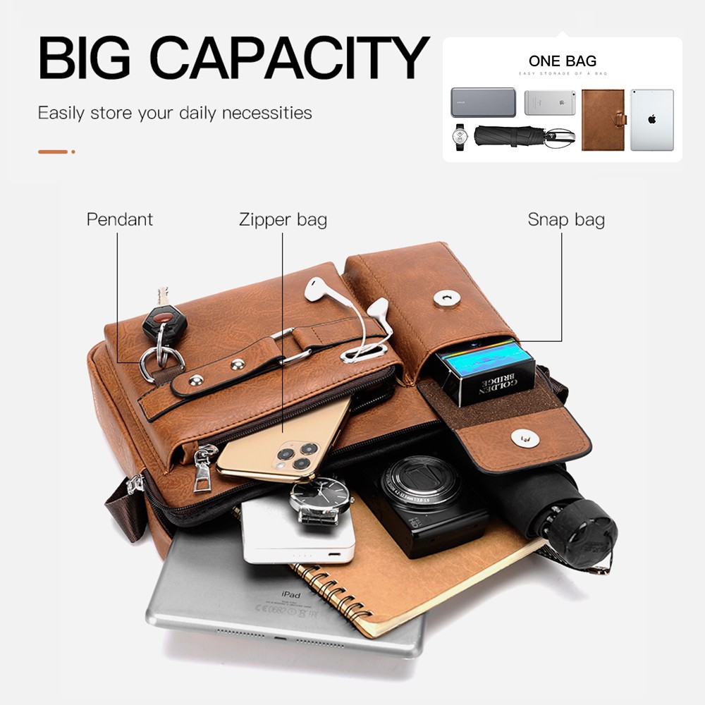 Single-shoulder Bag Crossbody Bag Handbag Briefcase Casual Bag For Men Travels