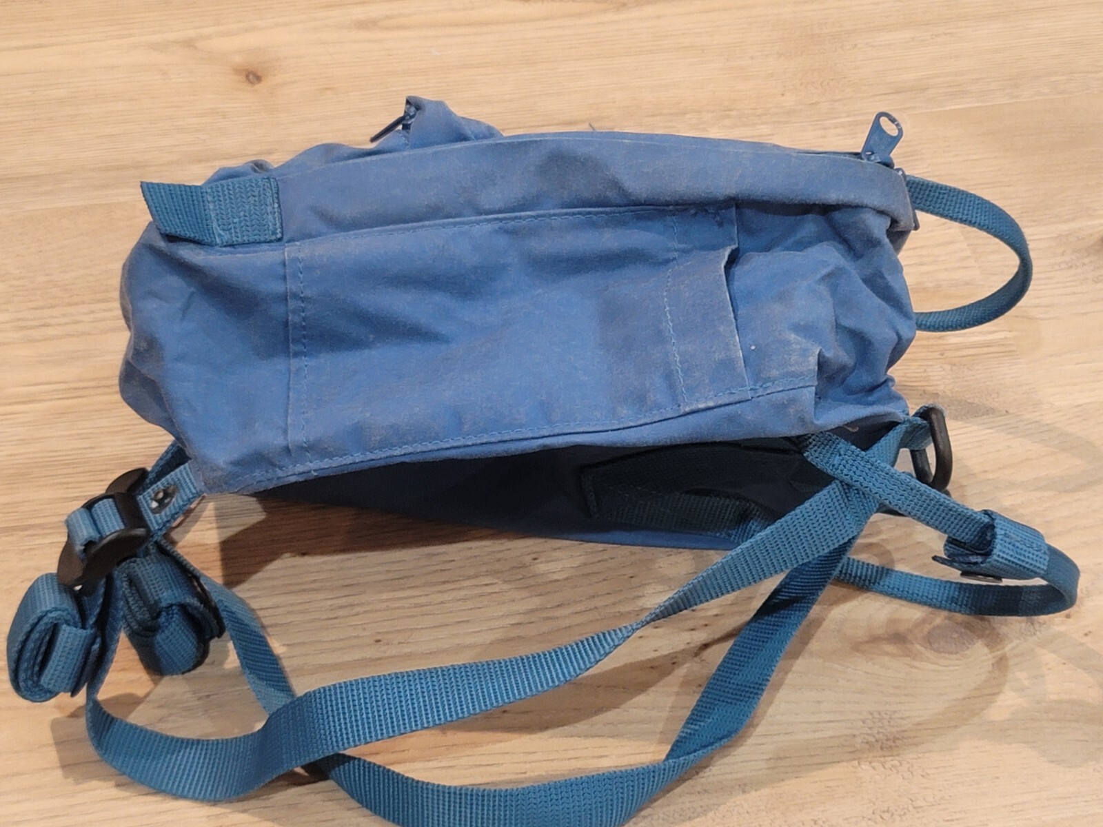 Fjallraven Kanken Mini Classic Backpack Blue Bag Double Handles READ!!
