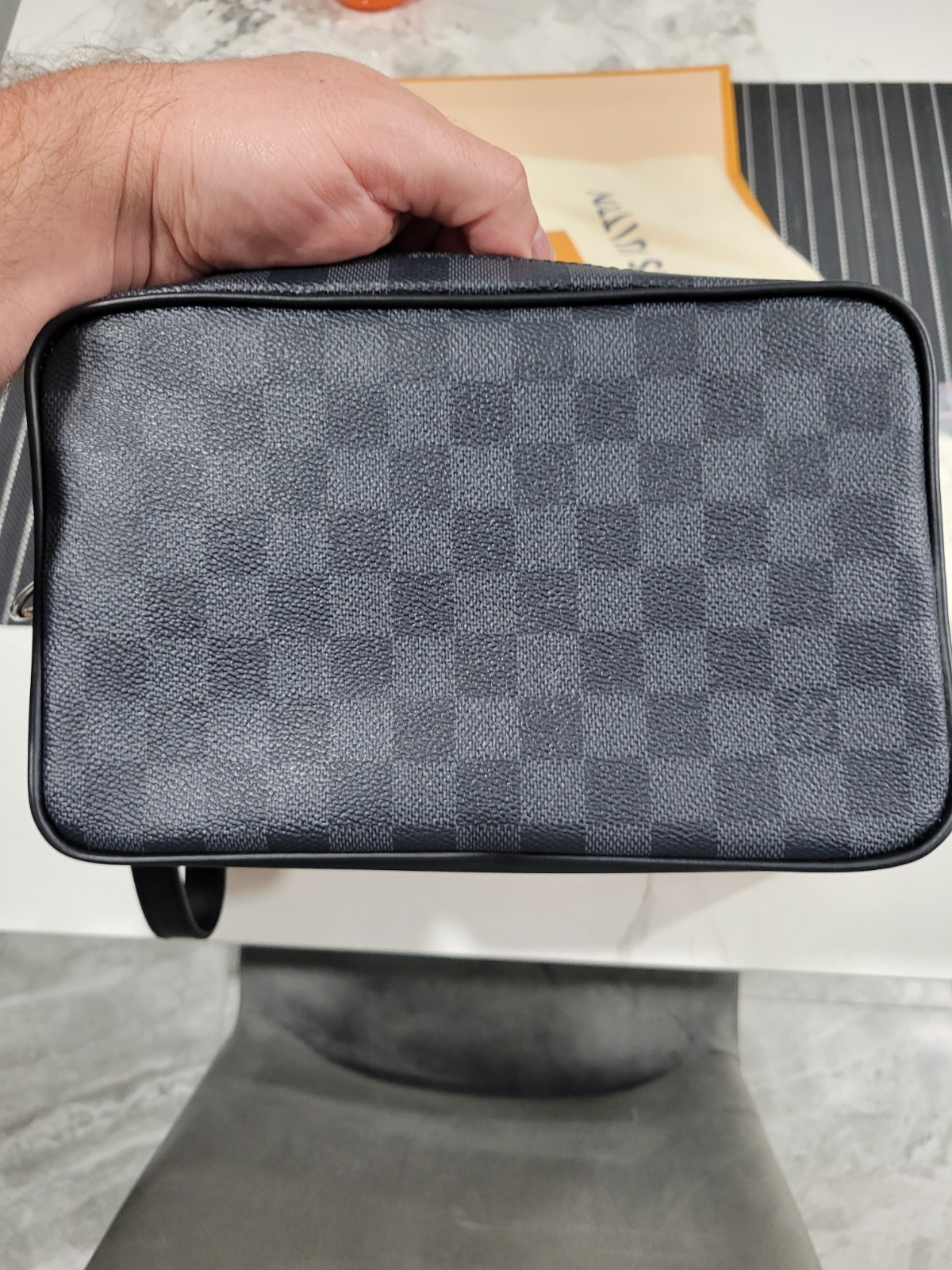 Louis Vuitton Damier Graphite Kasai Clutch — Like New!!