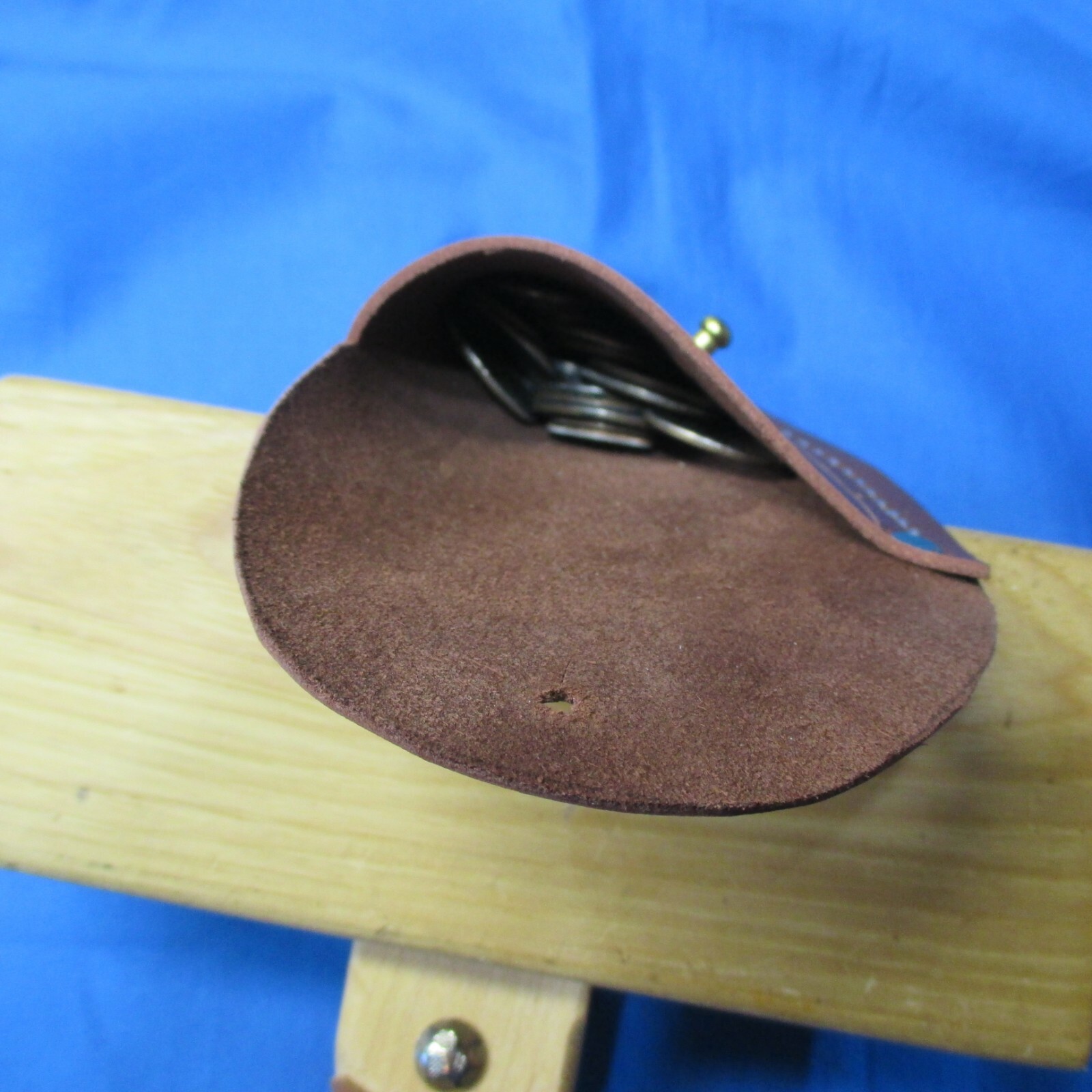Leather Coin Pouch Holster Shaped, Carry in Pocket Glove Box or Armrest Console.