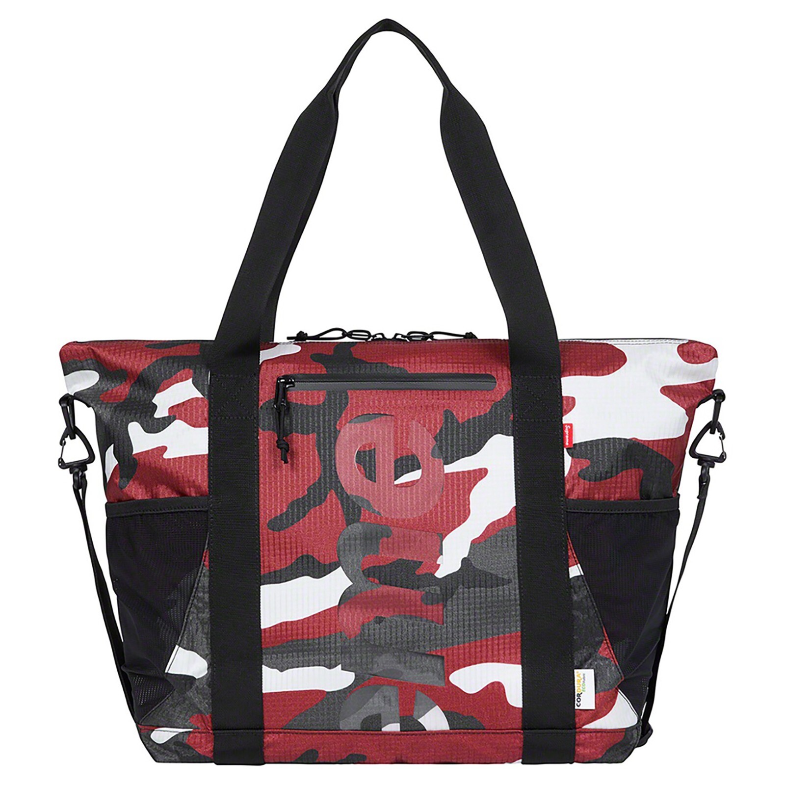 Supreme SS21 Zip Tote Bag Red Camo