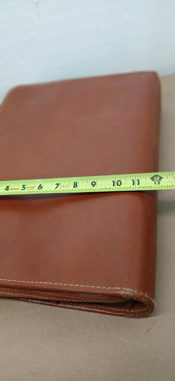 Vintage Bosca Deep Buff Cowhide Leather Briefcase Portfolio USA Brown Repairs