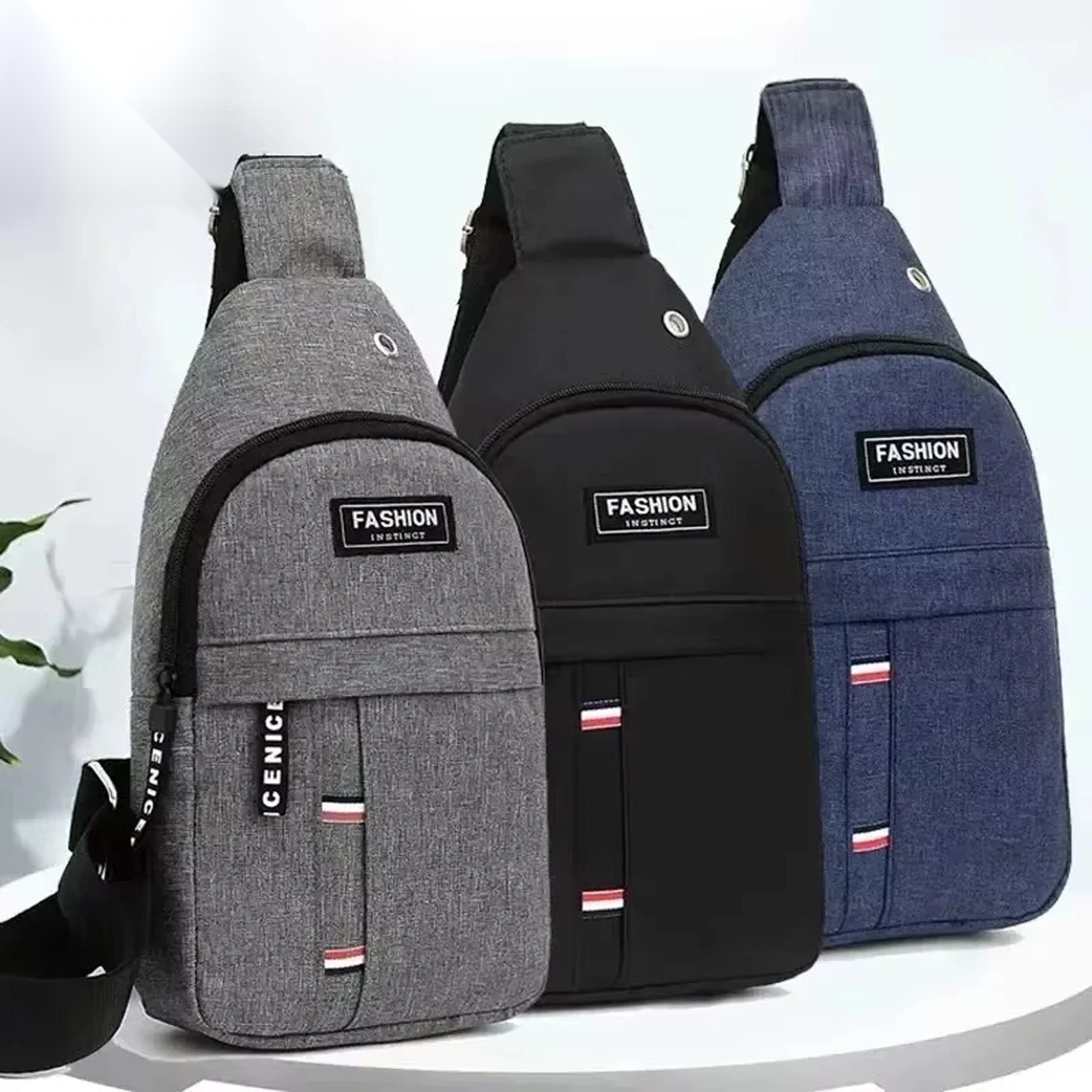 Men’s Sports Canvas Backpack Crossbody Anti-Theft Compatible One Shoulder Purse
