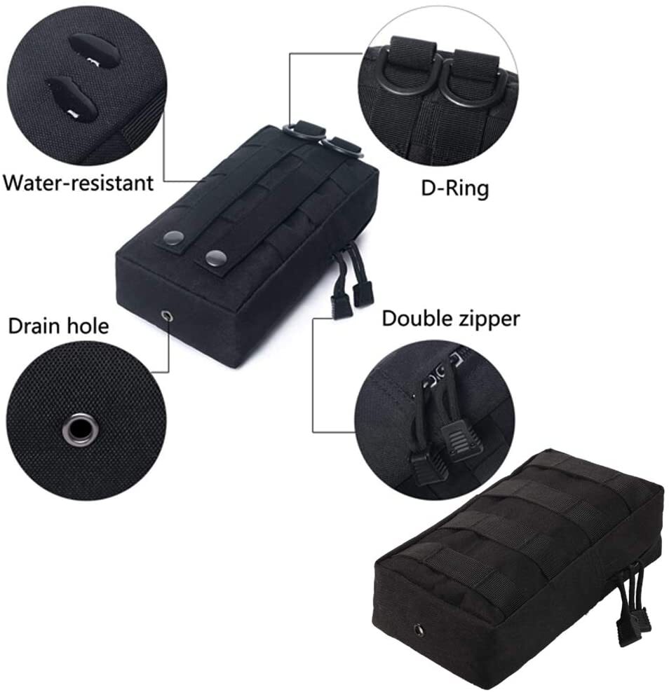 Tactical Molle System Medical Pouch EDC Accessory Waist Pack Airsoft Hunting Bag