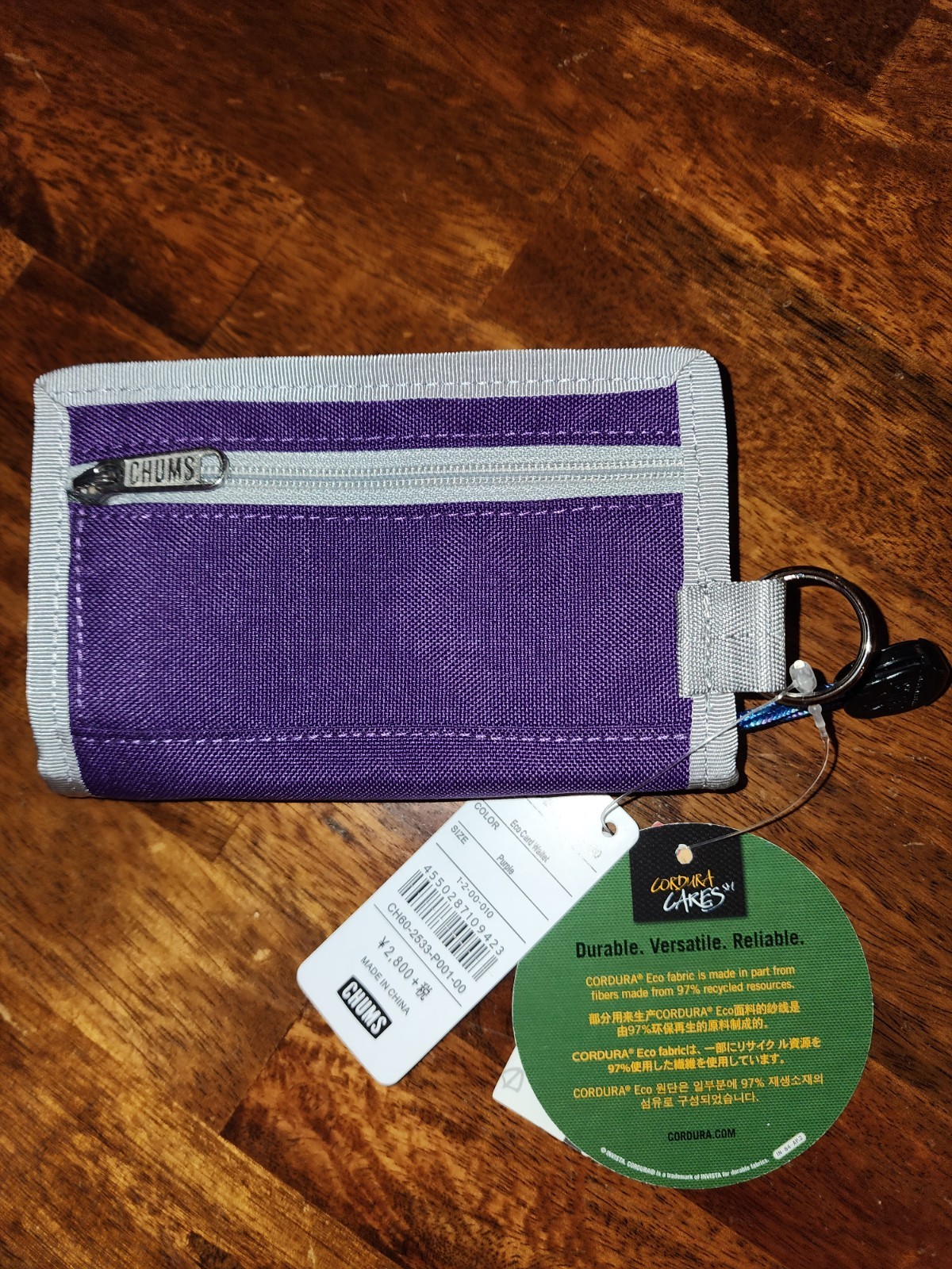 Chums Eco Card Wallet Recycled Japan Only US Seller Rare CH60-2533-P001-00 NEW