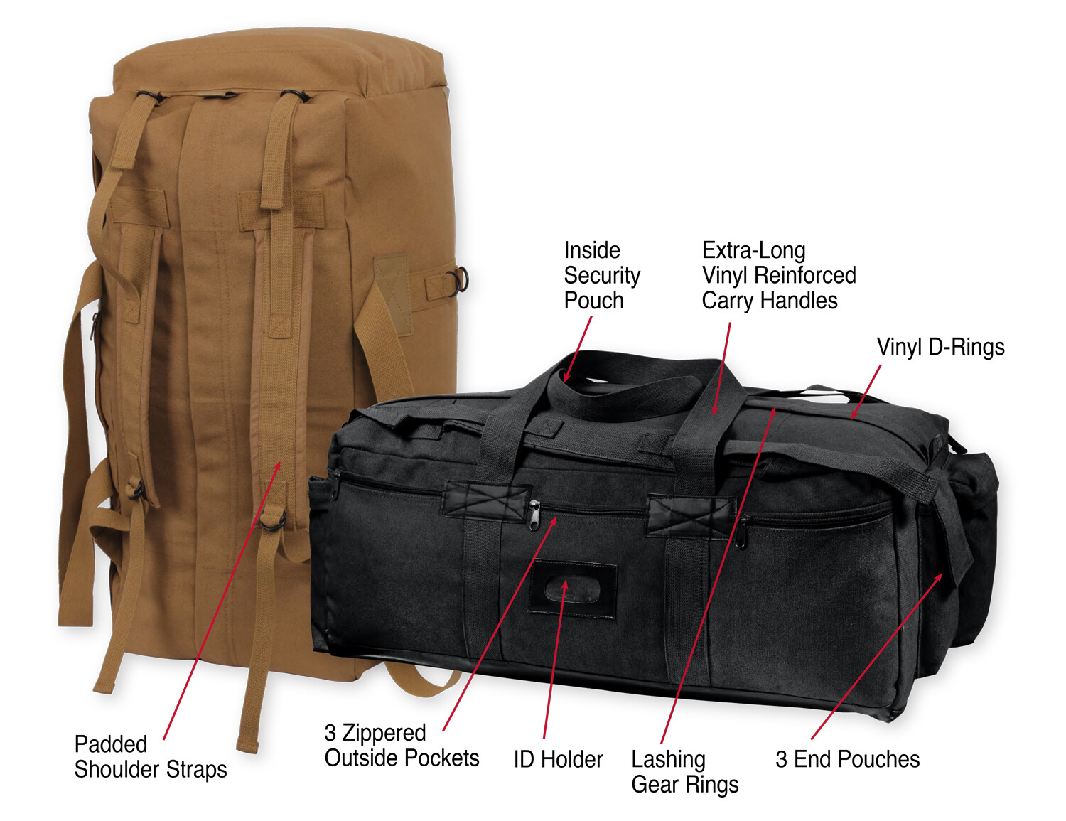 Rothco Heavyweight Canvas XL Tactical Duffel Bag