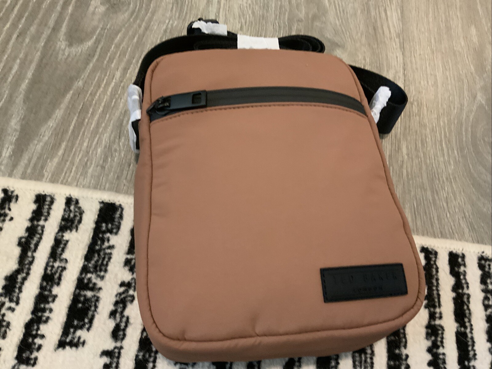Ted Baker London Tan Paper Touch Nylon Flight Bag NWT O/S