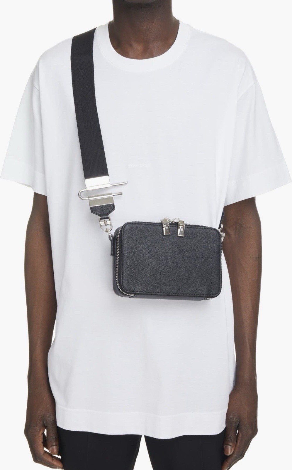 Givenchy Antigona Men’s Leather Crossbody Mini Black Bag Camera