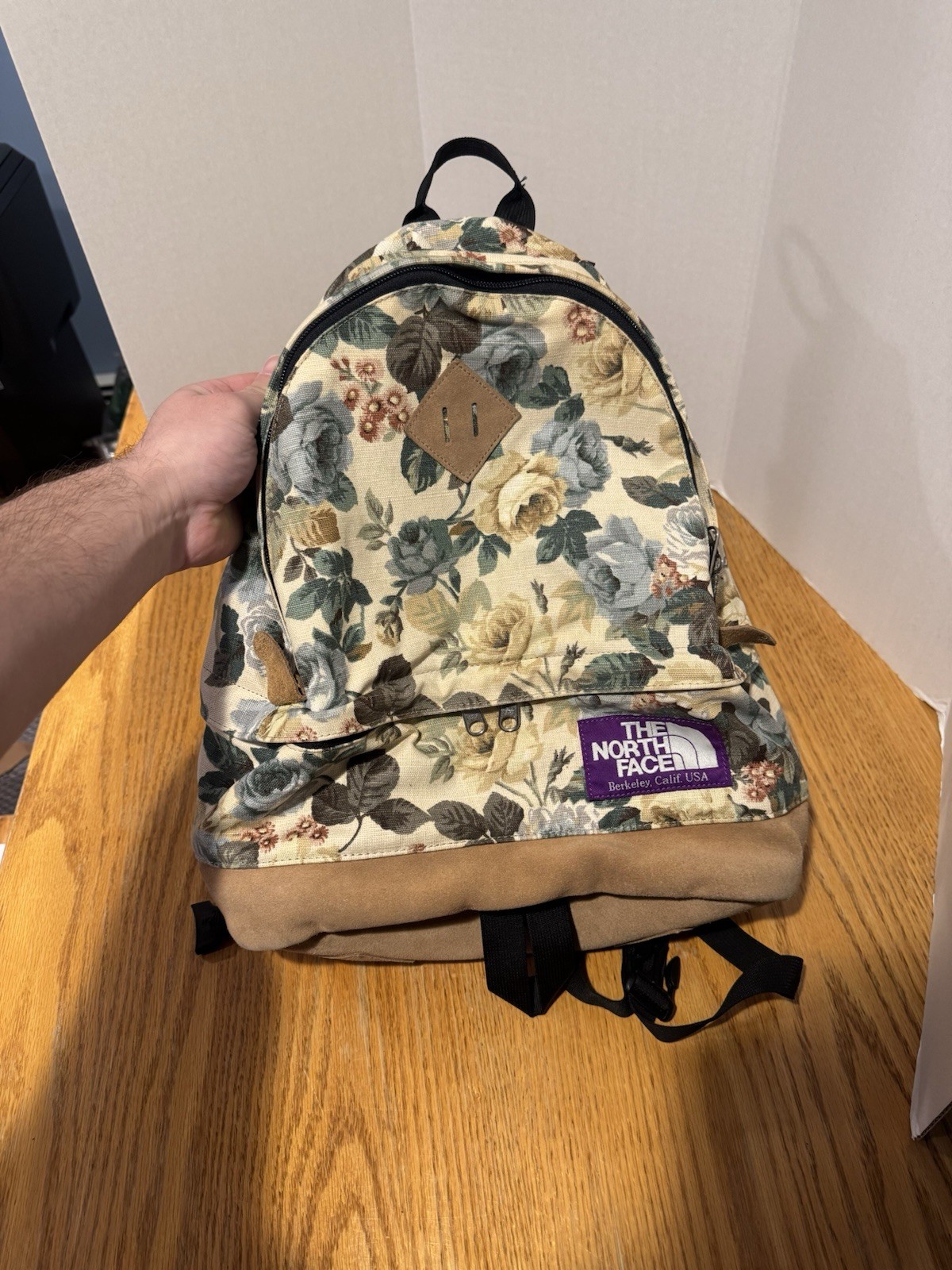 RARE EXCELLENT CONDITION VTG The North Face Purple Label Floral Backpack