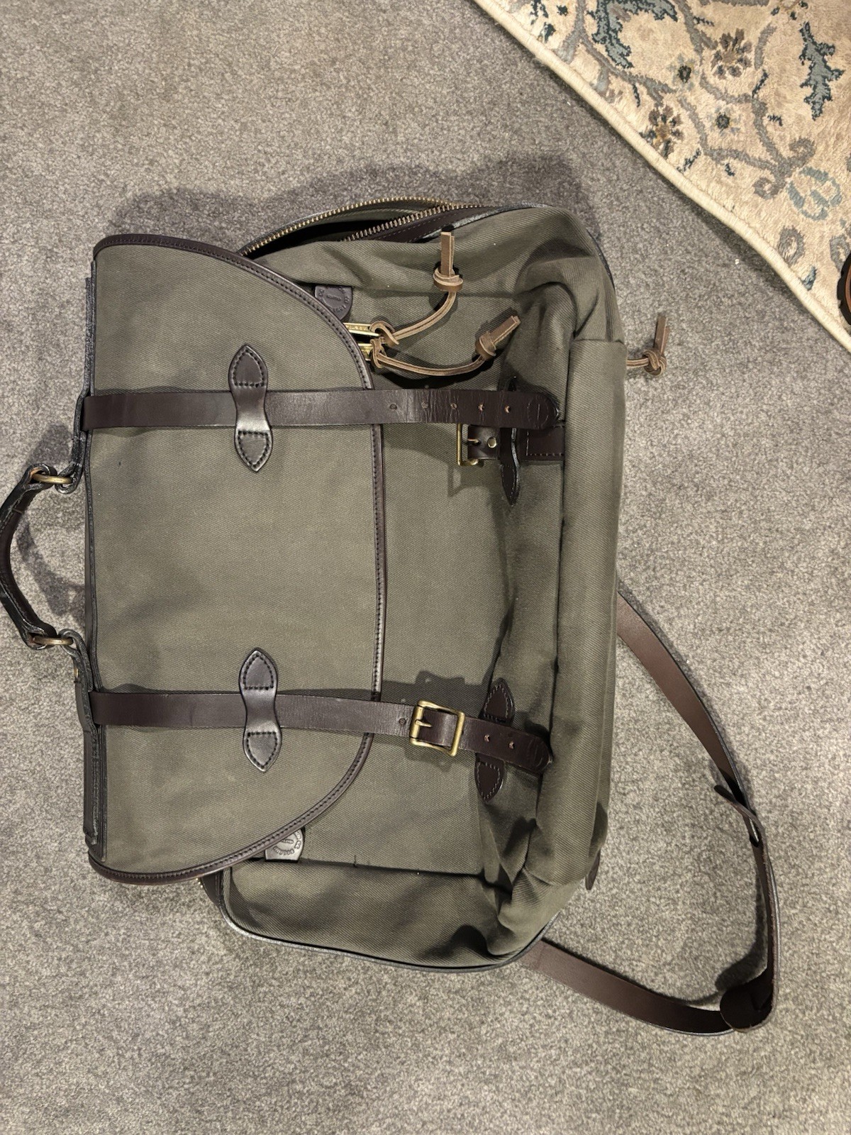 Filson Pullman Vintage Carry-On Bag Rugged Twill, Made in USA