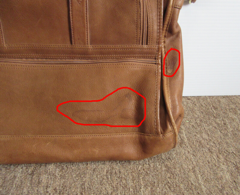 Boulder Ridge Glove Tanned Cowhide Brown Leather Briefcase Messenger Bag