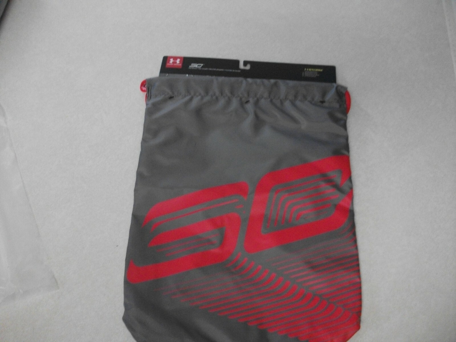 NWT GRAY Under Armour SC30 Ozsee Sackpack Backpack Drawstring Cinch Basketball