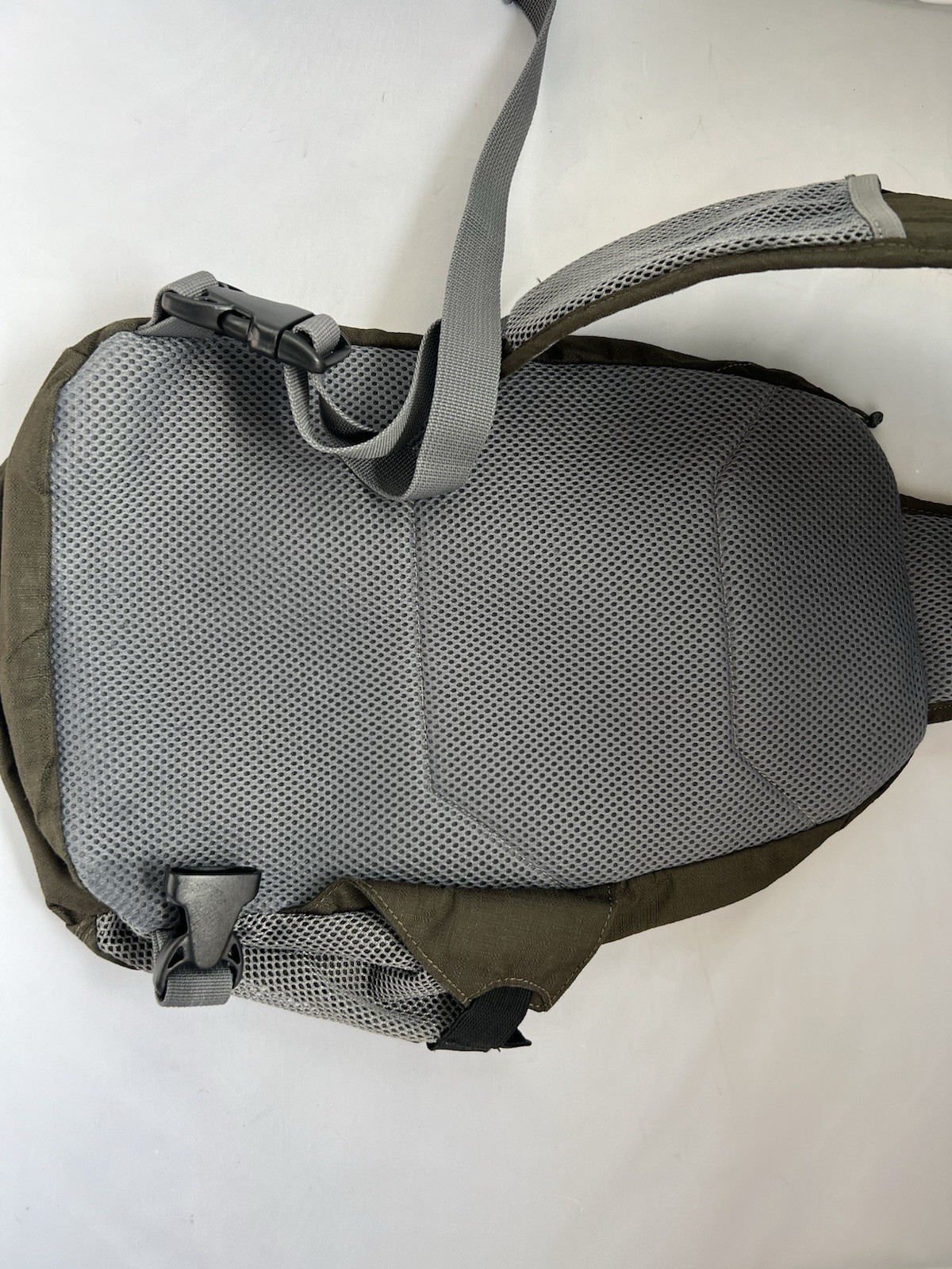 Eddie Bauer Sling Backpack Dark Gray w/Light Gray Trim Crossbody Daypack Hiking