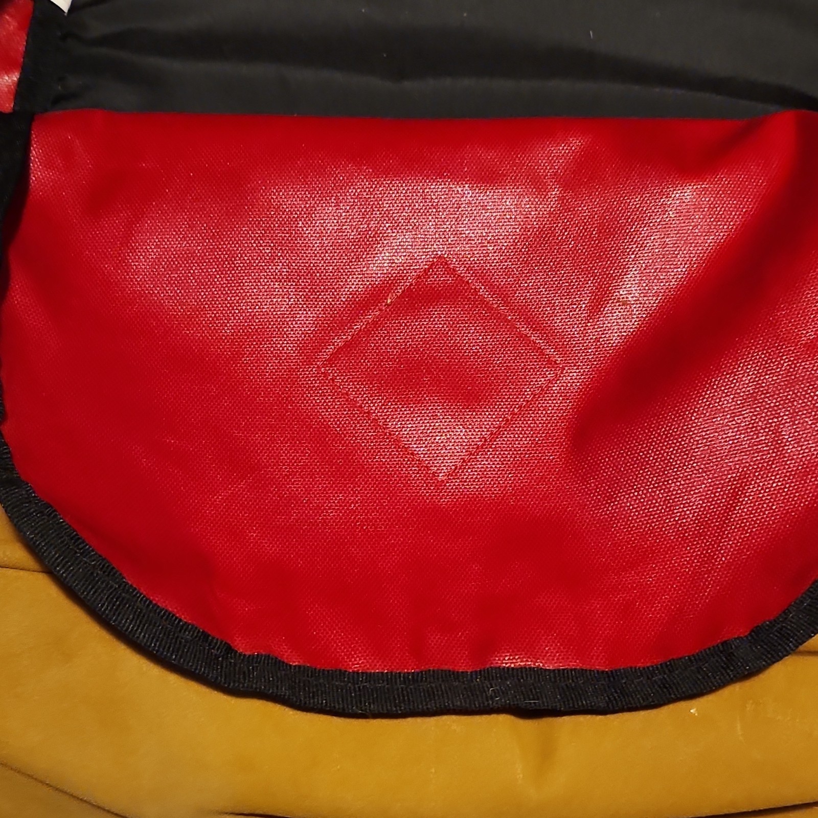 Mossimo Supply Co. Red Yellow Black Men’s Backpack Adjustable Strap Zip Casual