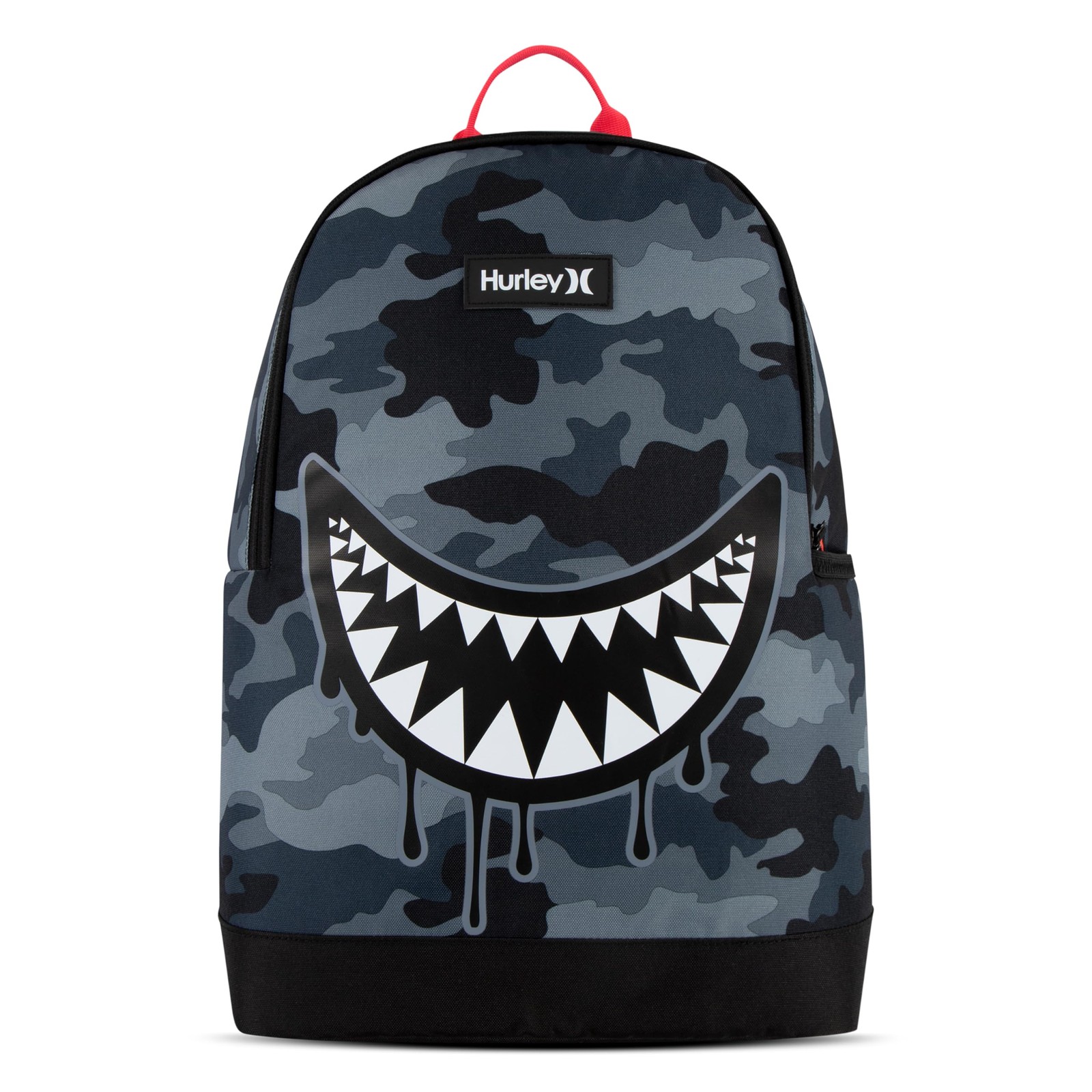 Unisex Kids Graphic Backpack Dark Grey Camo Black Casual School Bag Daypack