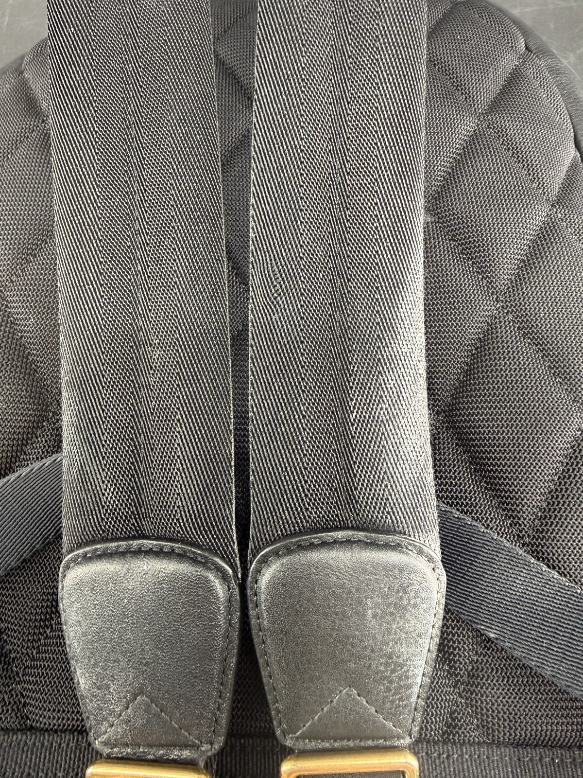 Burberry Blue Canvas Exploded Check Backpack Leather Trim Box Dust Bag