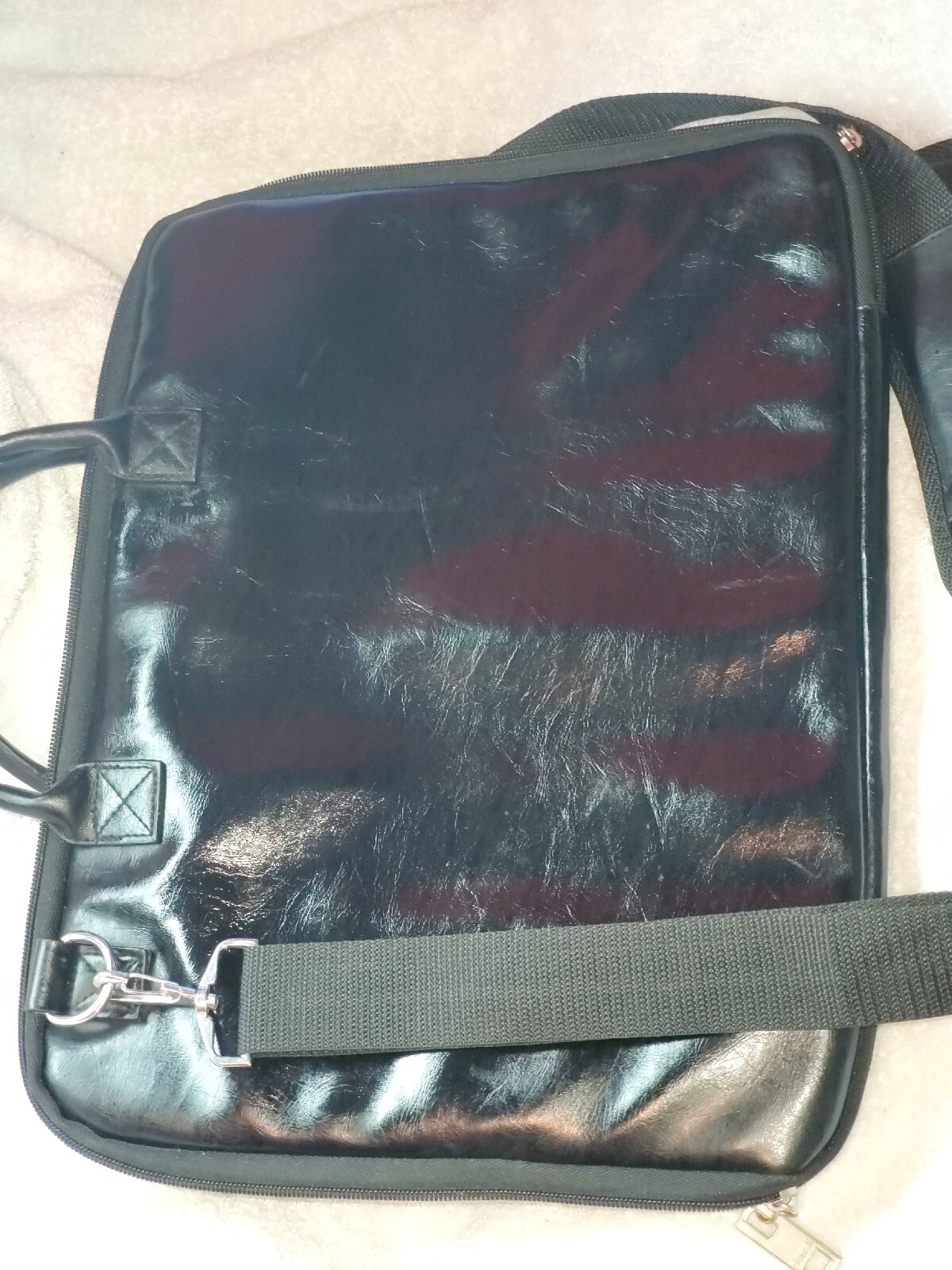 DENALI BLACK EXPANDABLE MUTIPLE POCKETS ATTACHABLE STRAP SOFT SIDE BRIEFCASE