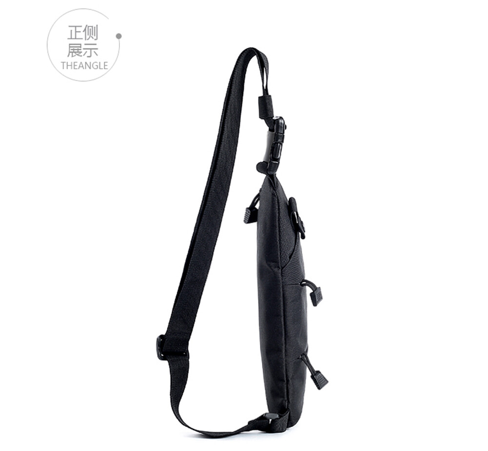 Men’s Tactical Right Shoulder Bag Camping Hunting Anti-Theft Chest Pouch Outdoor
