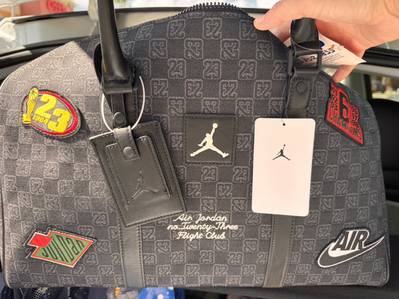 Michael Jordan Monogram Luxury Duffle Bag Luggage Travel Vacation Champion Nike