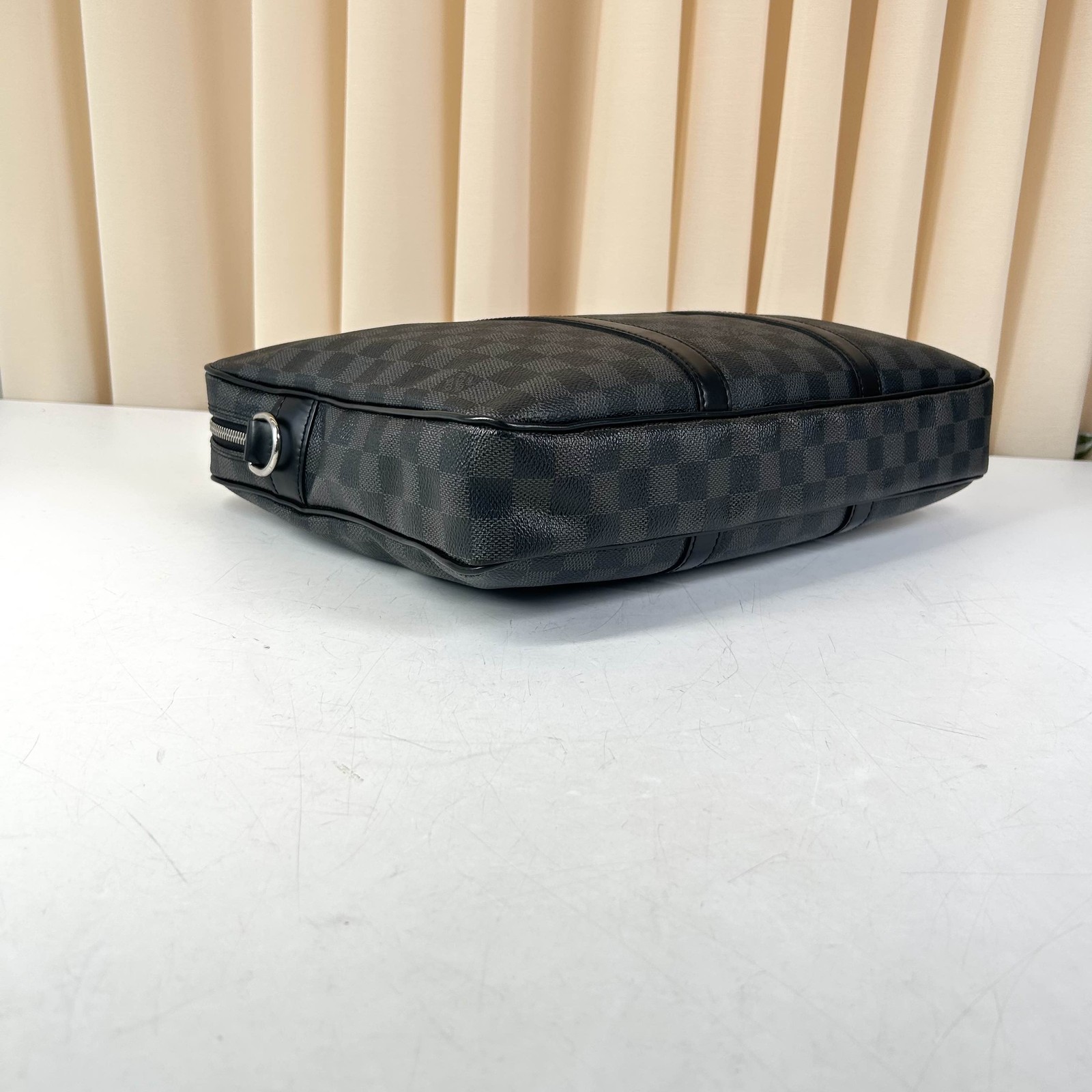 Louis Vuitton Damier Graphite Porte-Documents Briefcase Black Auth
