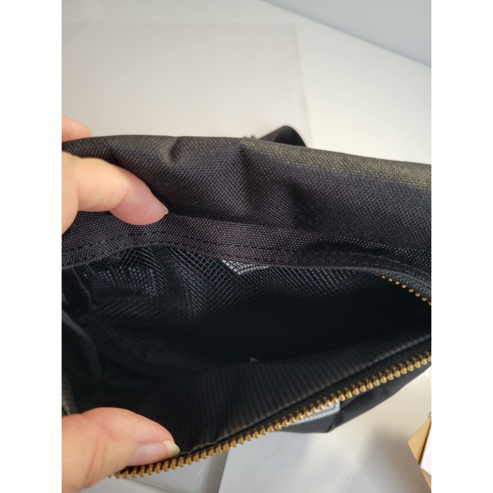 New Herschel Hip Pack Unisex OS Black Recycled Fabric Fanny Pack