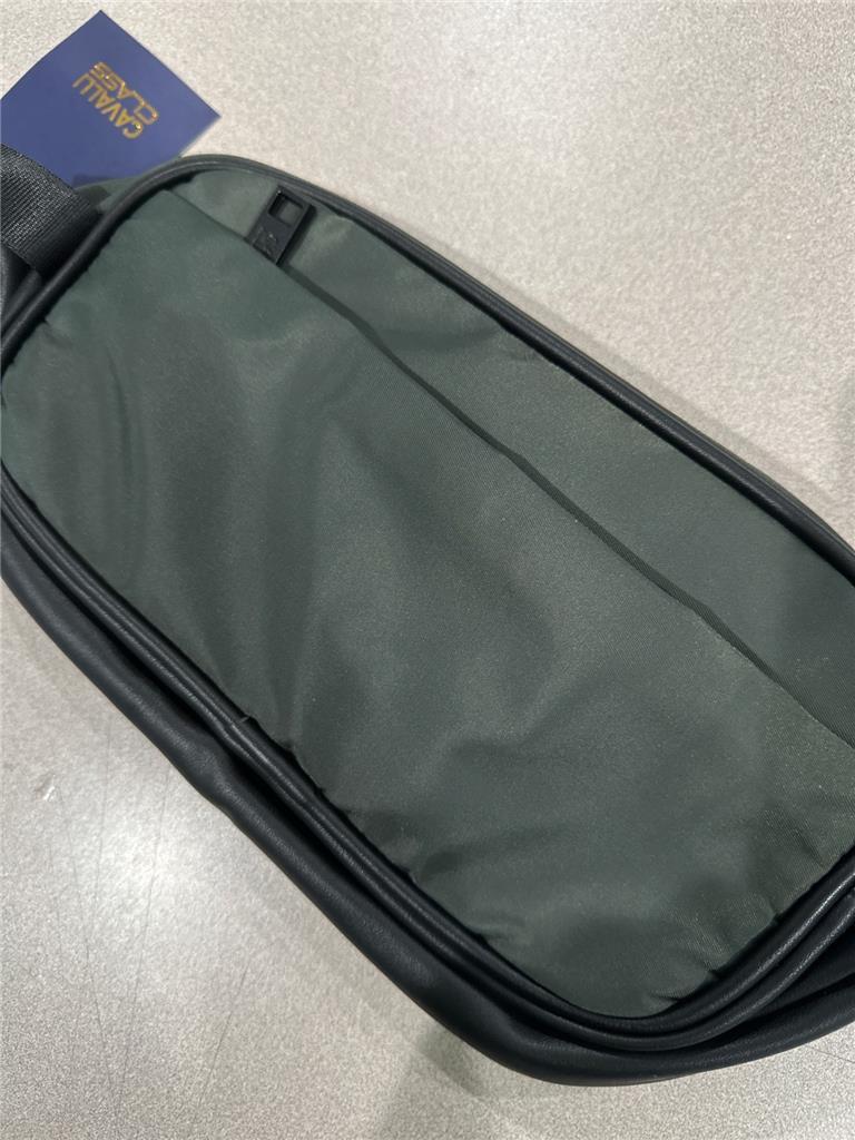 Roberto Cavalli Men’s Dopp Kit Khaki Travel Casual 10″ x 5″ x 4″ NEW