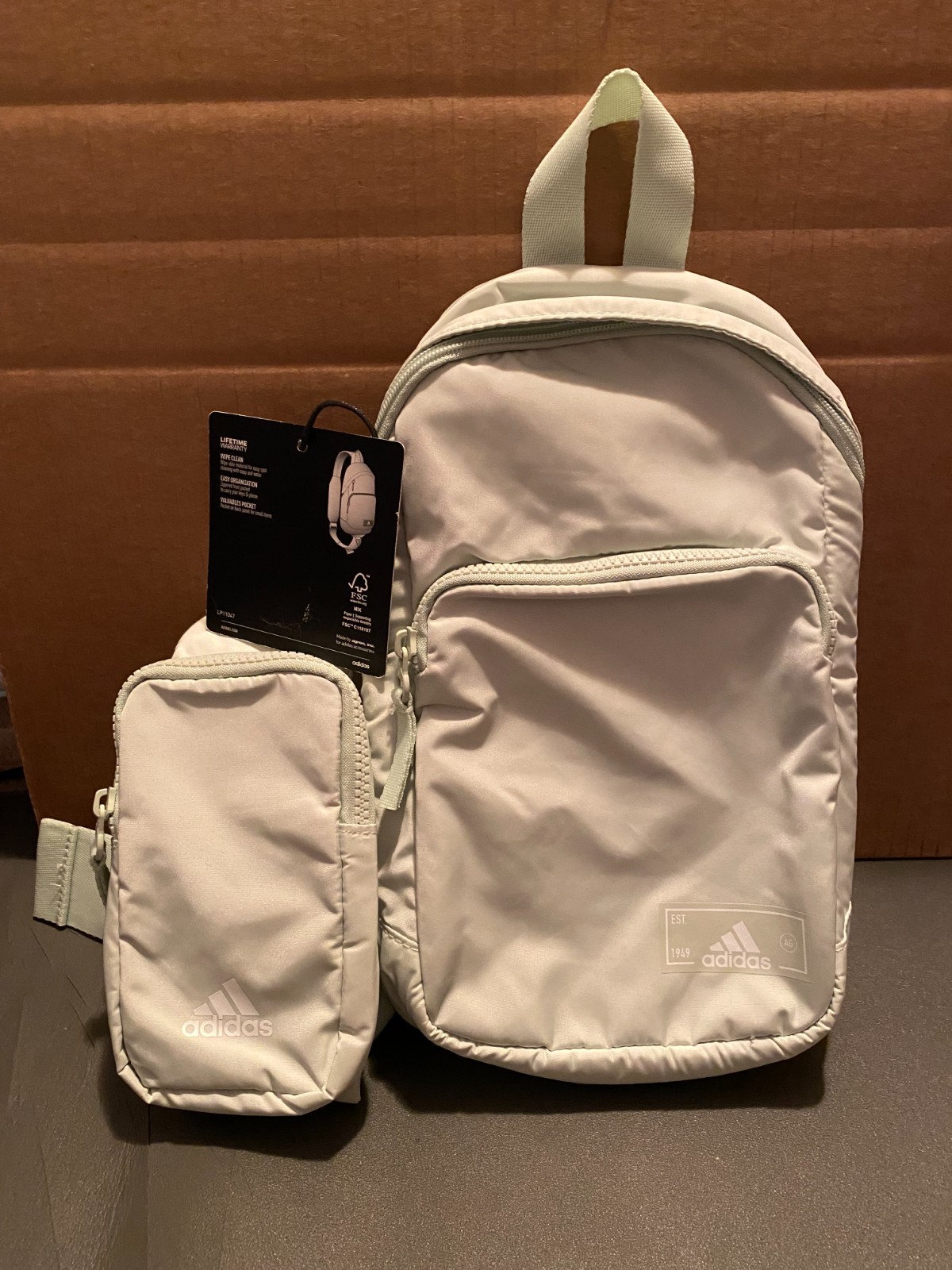 Brand New Adidas Essentials 2 Sling Crossbody Bag. (Light Green)