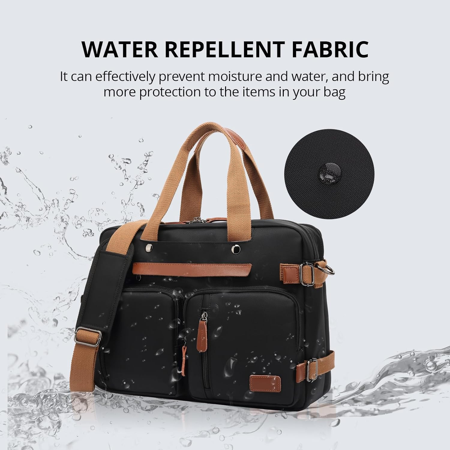3 in 1 Laptop Bag for Men, 17.3 Inch Work Bags for Men, Laptop Backpack, Briefca