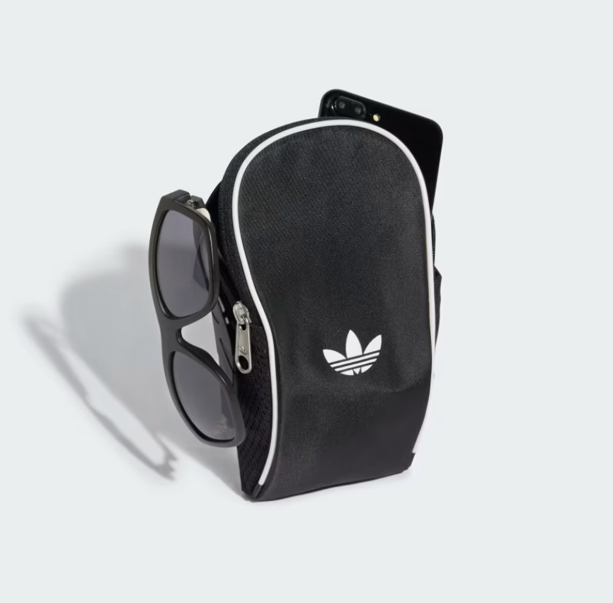 NWT Adidas $30 ADICOLOR SMALL SLING BAG, Black