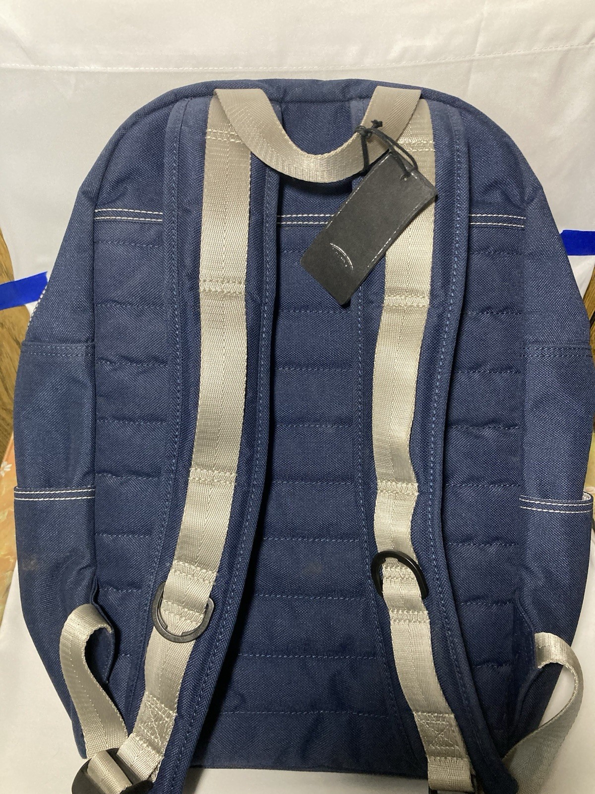 Land Rover Blue Solid Backpack Zip Closure Adjustable Shoulder Strap Unisex