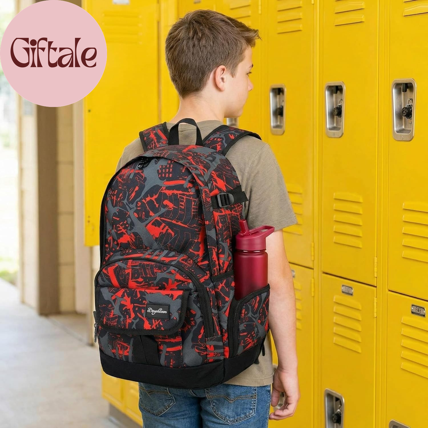 School Backpack Travel Bag for Men & Women Lightweight College Back Pack with La