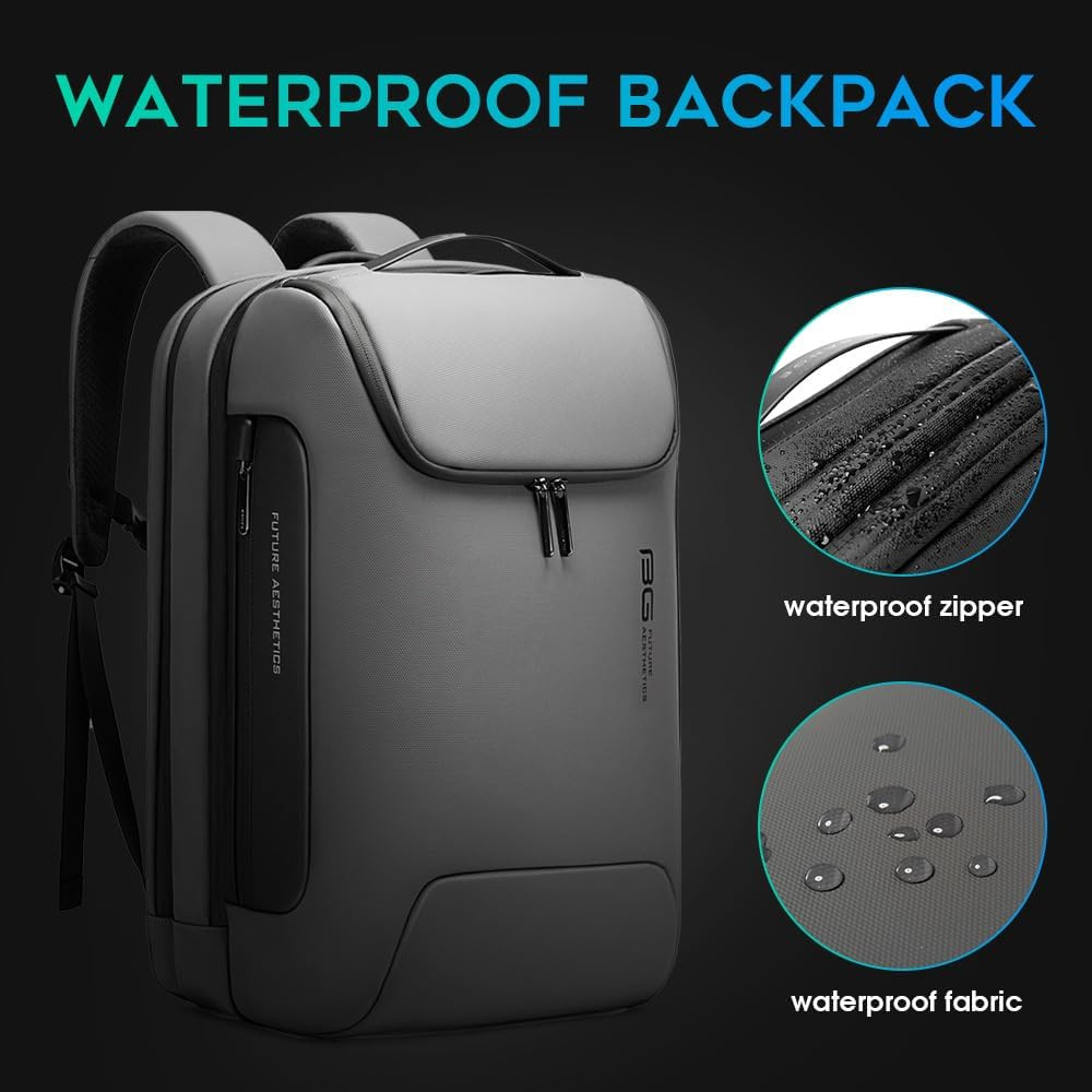 anti Theft Backpack with TSA Lock,Waterproof Backpacks with YKK Zipper, High Tec